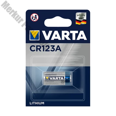 Elem gomb VARTA CR123 1-es