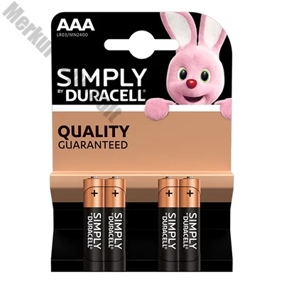 Elem mikro DURACELL Basic MN2400 AAA 4-es