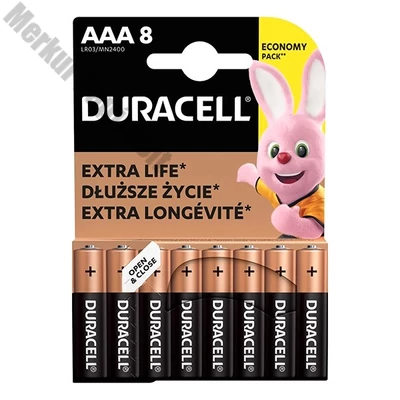 Elem mikro DURACELL Basic MN2400 AAA 8-as
