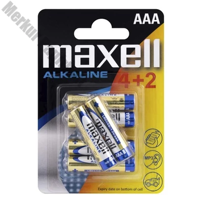 Elem mikro MAXELL (AAA, LR03) 4+2/BL