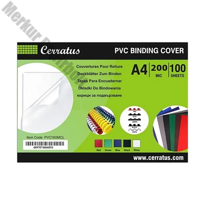 Előlap CERRATUS A/4 200 micron átlátszó piros