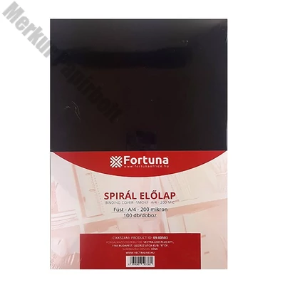 Előlap FORTUNA A/4 füst 200 mikron 100/dob