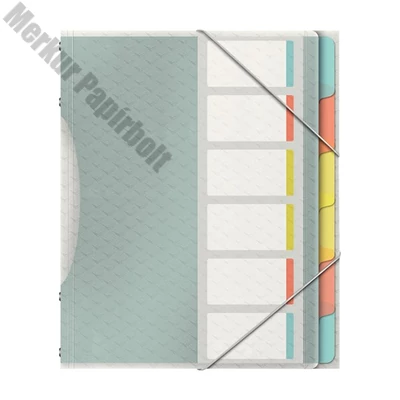 Előrendező ESSELTE Colour Breeze A/4 PP 6 részes