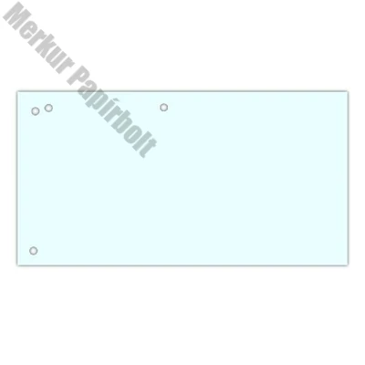Elválasztócsík DONAU 105x235 mm karton fehér 100 darabos