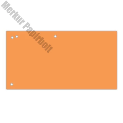 Elválasztócsík DONAU 105x235 mm karton narancssárga 100 darabos