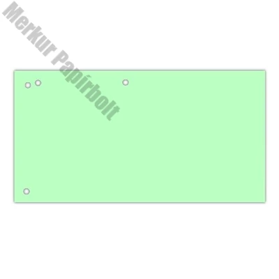 Elválasztócsík DONAU 105x235 mm karton zöld 100 darabos