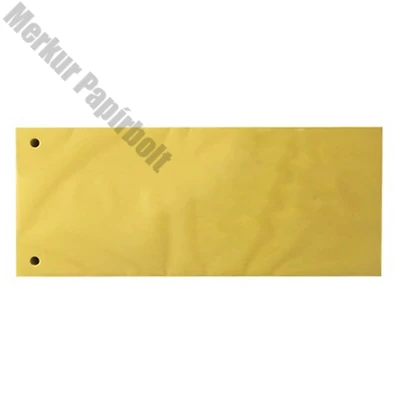 Elválasztócsík FORTUNA 105x235mm karton sárga 100 darabos