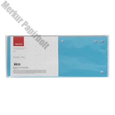 Elválasztócsík OPTIMA 105x240mm kék 10 darabos
