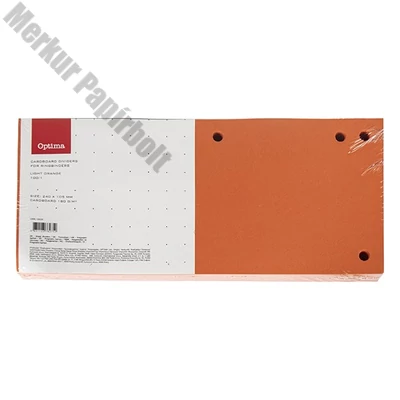 Elválasztócsík OPTIMA 105x240mm narancssárga 100 darabos