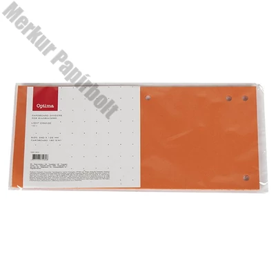 Elválasztócsík OPTIMA 105x240mm narancssárga 10 darabos