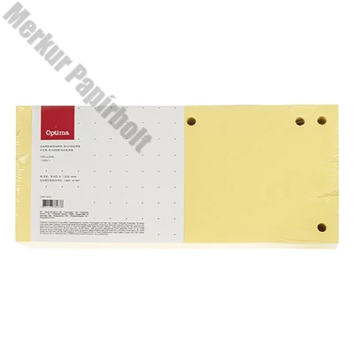 Elválasztócsík OPTIMA 105x240mm sárga 100 darabos
