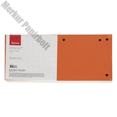 Elválasztócsík OPTIMA 105x240mm vegyes színben 100 darabos
