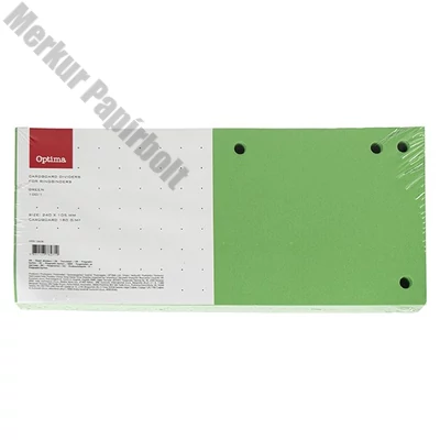Elválasztócsík OPTIMA 105x240mm zöld 100 darabos