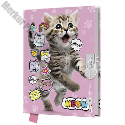 Emlékkönyv JUNIOR Cicás lakattal