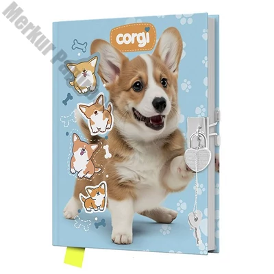 Emlékkönyv JUNIOR Corgi lakattal