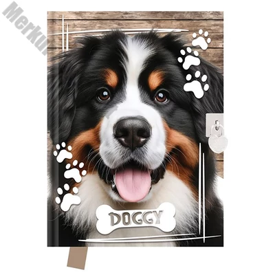Emlékkönyv JUNIOR Doggy szív alakú lakattal