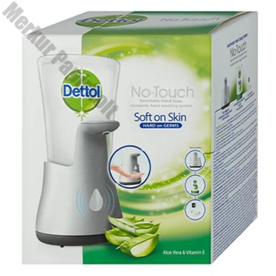Érintés nélküli antibakteriális kézmosó készülék+utántöltő DETTOL aloe verás 250ml