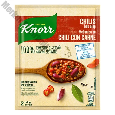 Ételalap KNORR 100% Természetes Chilis bab 47 g