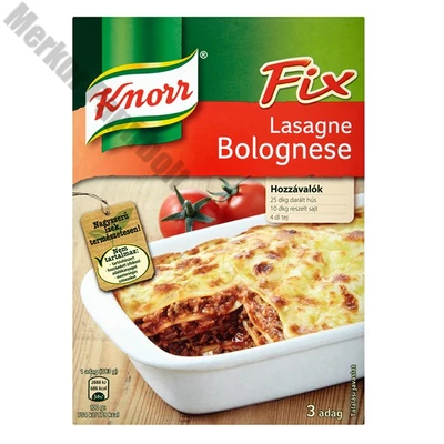 Ételalap KNORR Fix Lasagne Bolognese 205 g