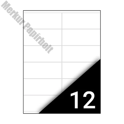 Etikett FORTUNA 105x48mm univerzális 1200 címke/doboz 100 ív/doboz