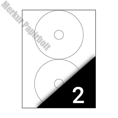 Etikett FORTUNA 117 CD címke univerzális 200 címke/doboz 100 ív/doboz