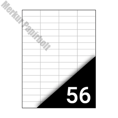 Etikett FORTUNA 52,5x21,2mm univerzális 5600 címke/doboz 100 ív/doboz