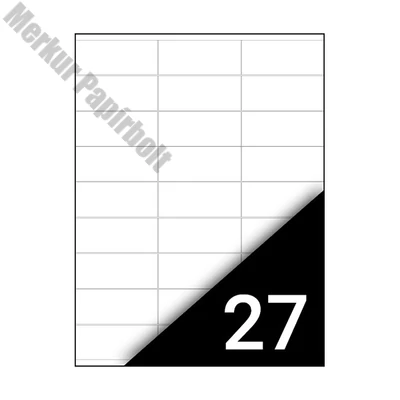 Etikett FORTUNA 70x31mm univerzális 2700 címke/doboz 100 ív/doboz