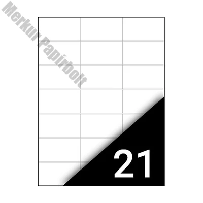 Etikett FORTUNA 70x42,3mm univerzális 2100 címke/doboz 100 ív/doboz