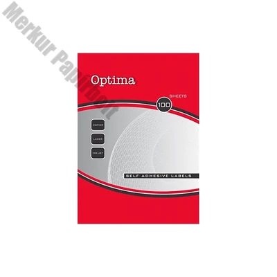 Etikett OPTIMA 32121 25,4x10mm 18900 címke/doboz 100 ív/doboz