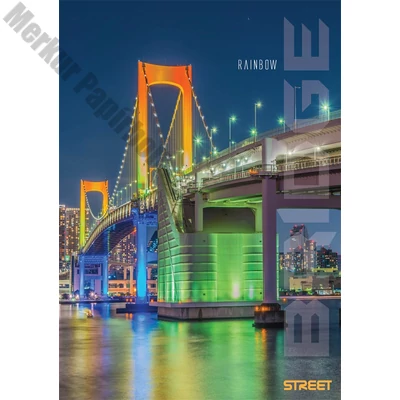 Füzet vonalas STREET A/5 54 lapos Bridge