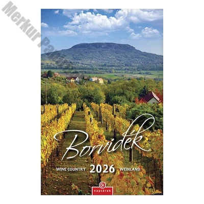 Falinaptár CSG 210x320mm álló Borvidék 2026.