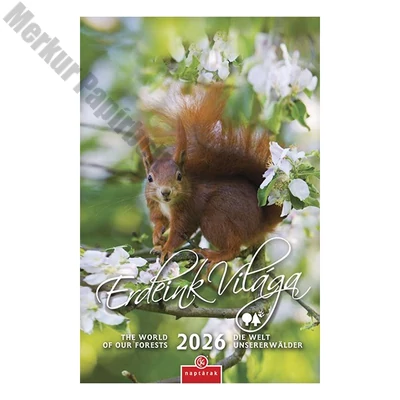 Falinaptár CSG 210x320mm álló Erdeink világa 2026.