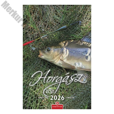Falinaptár CSG 210x320mm álló Horgász 2026.