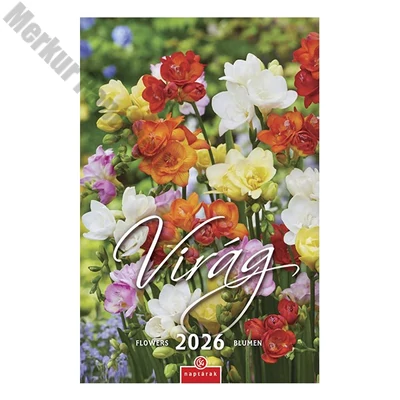 Falinaptár CSG 210x320mm álló Virág 2026.
