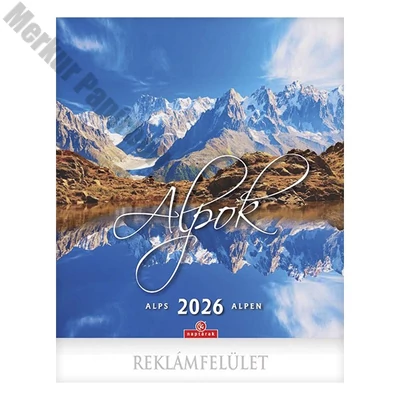 Falinaptár CSG 300x340mm álló Alpok 2026.