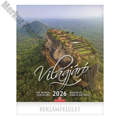 Falinaptár CSG 300x340mm álló Világjáró 2026.