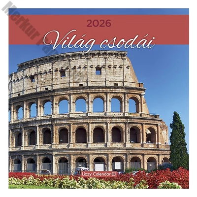 Falinaptár LIZZY CARD 300x600mm álló A világ csodái 2026.