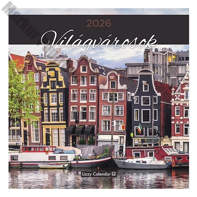 Falinaptár LIZZY CARD 300x600mm álló Világvárosok 2026.