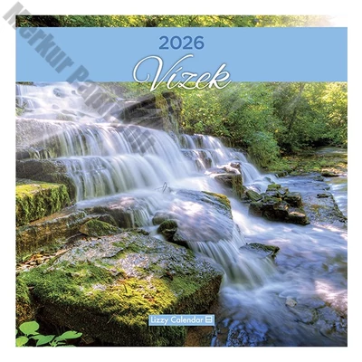 Falinaptár LIZZY CARD 300x600mm álló Vizek 2026.