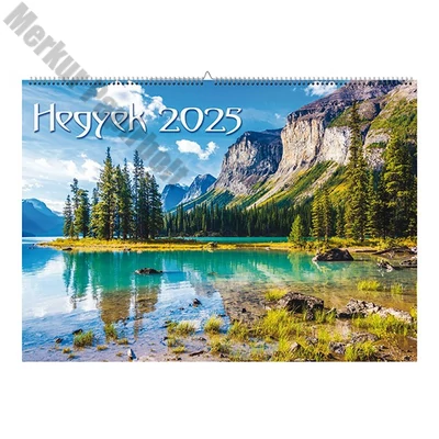 Falinaptár REALSYSTEM 460x320mm fekvő Hegyek 2026.