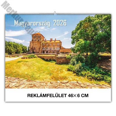 Falinaptár REALSYSTEM 460x320mm fekvő Magyarország 2026.