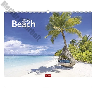 Falinaptár TOPTIMER T093 420x310mm fekvő Beach 2026.