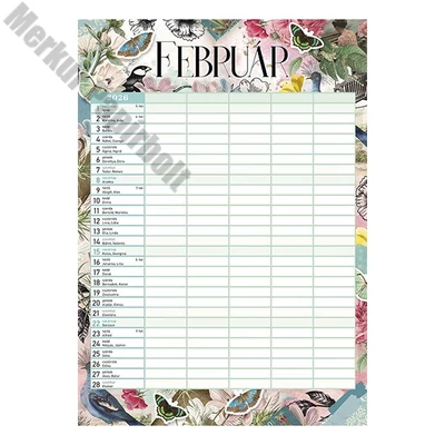 Falinaptár spirálozott LIZZY CARD B/4 álló Anyu tervezője Scrapbook Style 2026.