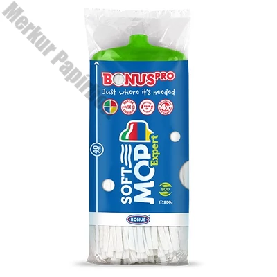 Felmosó pótfej BONUS SoftMop expert HoReCa HACCP 250 g zöld