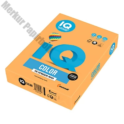 Fénymásolópapír színes IQ Color A/4 80 g neon narancs NEOOR 500 ív/csomag