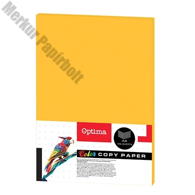 Fénymásolópapír színes OPTIMA A/4 75 g neon narancssárga 100 ív/csomag