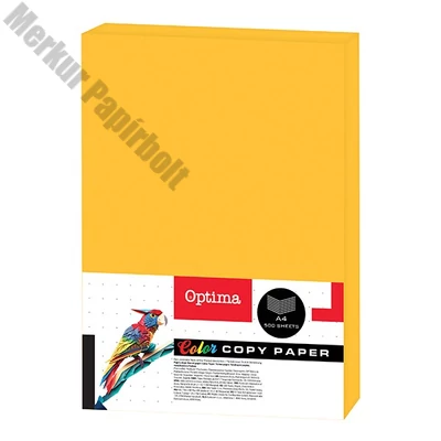 Fénymásolópapír színes OPTIMA A/4 75 g neon narancssárga 500 ív/csomag