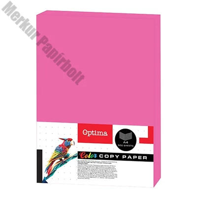 Fénymásolópapír színes OPTIMA A/4 75 g neon rózsaszín 500 ív/csomag