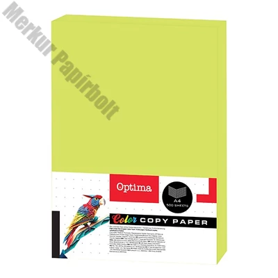 Fénymásolópapír színes OPTIMA A/4 75 g neon zöld 500 ív/csomag