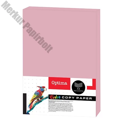 Fénymásolópapír színes OPTIMA A/4 80 g pasztell pink 500 ív/csomag
